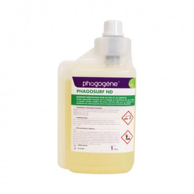 PHAGOSURF ND 1 Litre - Détergent désinfectant - Flacon doseur