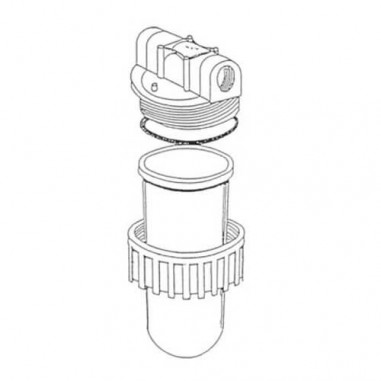 Carter porte filtre 10" - E/S 3/4" BSP - Copyright Alp'Osmose - 001639